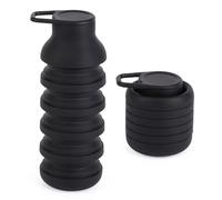 Silicone folding cup, outdoor travel silicone sports kettle, portable and easy to usethin cycling water cup