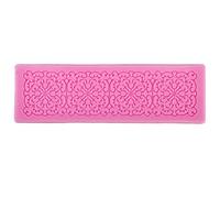 Silicone Fondant Cake Lace Sugar Craft Mat Texture Mold Pink
