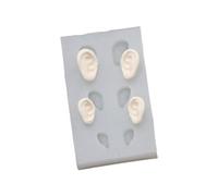 Silicone Fondant Molds Cute Ear Shape Silicone Mould for DIY Pottery Clay Crafts Cake Silicone Mold for Crafting Doll Ears Ornament