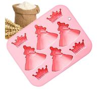 Silicone Fondant Molds - Easy Release 8 Cavity Reusable DIY | Silicone Baking Molds | For Chocolate, Gelatin, Butter, Mini Desserts, Soap, Candles, Decoration