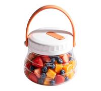 Silicone Food Containers | 800ml Foldable Lightweight with Handle - Freezer Food Savers | for Fruit Vegetable Cereal Kitchen Camping Travel Picnic Hiking Outdoor