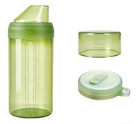 Silicone Food Storage Container Airtight, Kitchen Removal Canister With 3 Lids For Grains For Freezing Ingredients(750ML Green)
