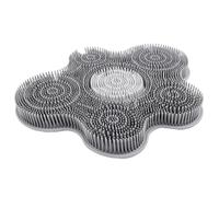 Silicone Foot Brush for Shower | Scrub Plate with Non-Slip Suction Cups, Wall Brush for Back - for Cleaning Floor Walls Bathroom Women