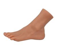 Silicone Foot fake feet Female Realistic Life Size 4 Model Mannequin for Display Jewelry Drawing Shoes Socks Fetish (Left, Bronze)