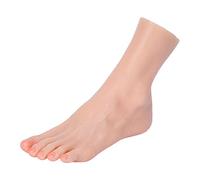 Silicone Foot fake feet Model, Mannequin, Toes Can Be Positioned Fetishist Beauty Props, Female Model Mannequin Realistic,Flesh,Left
