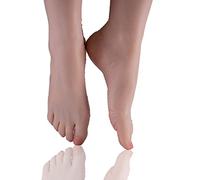 Silicone Foot fake feet Model, Mannequin, Toes Can Be Positioned Fetishist Beauty Props, Female Model Mannequin Realistic,Flesh,a Pair