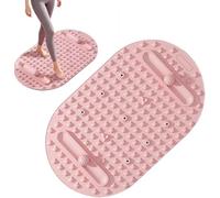 Silicone Foot Massage Mat, Double-Sided Acupressure Pad with Varying Intensity, Extra Large Portable Floor Mat for Home Office Yoga and Stress Relief (Pink)