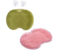 Silicone Foot Scrubber For Shower, Shower Foot Scrubber Mat, Multi-Functional Silicone Massage Mat (K)