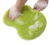 Silicone Foot Scrubber Mat, 2025 New Shower Foot Back Scrubber Massage Pad with Suction Cups Non-Slip Exfoliating Shower Pad (Green,2)