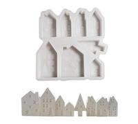 Silicone for Home Crafting Resin Cement Jewelry Making Reusable House Shape Ornament Designs Easy to Use House
