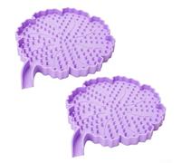 Silicone For Soap Dish with Drain for Bar For Soap Storage, Non Slip Flower Shape Design Provides Stability on Wet Surfaces (purple)