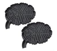 Silicone For Soap Dish with Drainage for Effective For Soap Drying, Non Slip Flower Shape Base Prevents Slipping in Wet Areas (black)