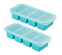 Silicone Freezer Molds with Lid, 2 Packs Soup Freezer Ice Cube Tray for Food, Silicone Food Freezing Container for Storing and Freezing Soup, Broth, Sauce and Ice 1-Cup/250ml