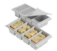 Silicone Freezer Tray, Cube Storage Container, 12.2x5.31x2.48 Inches Food Trays with Sealed Lid, Food Silicone Mold, Kitchen Freezing Tray with Stackable Design, Meal Prep Container for Soup and Sauce