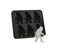 Silicone Freezer Tray, Gorilla Shaped Ice Cube Tray, Reusable Easy Release Ice Maker, for Cocktails Whiskey and Beverages (Black)