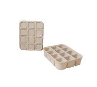 Silicone Freezer Tray That Is Easy To Pop Out(Beige)