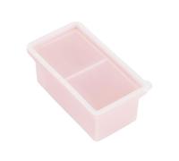 Silicone Freezer Tray with Lid Soup Container 2 Cup Extra Large Ice Cube Makes Perfect 250ml Portions Cubes for Freezing Stews Sauces. with and (B)