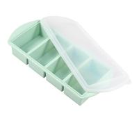 Silicone Freezer Tray with Lid, Tightness Leak Proof, -40°-230°, Soup Portion Freezer Trays, Soup Portion Molds,Ice Cube Silicone Freezing Tray for Storing Broth, Soup, Leftovers, Sauce(4 grids)