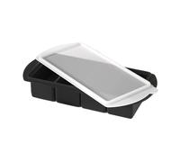 Silicone Freezing Molds | Soup Cube Tray for Freezer with Lid | 4 Cells Reusable Easy Release for Soup Broth Culinary Preparations