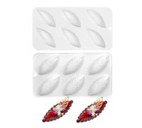 Silicone French Mousse Cake Mold 3D Bakeware DIY Chocolate Soap Candle Mold, 6 Holes Seashell