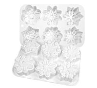 Silicone French Mousse Cake Mold 3D Bakeware DIY Chocolate Soap Candle Mold,6 Holes Snowflake