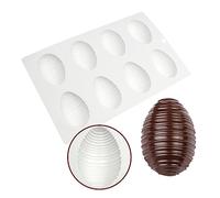 Silicone French Mousse Cake Mold 3D Bakeware DIY Chocolate Soap Candle Mold,8 Holes Honeycomb Egg