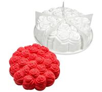 Silicone French Mousse Cake Mold 3D Bakeware DIY Chocolate Soap Candle Mold, Flourishing Flower