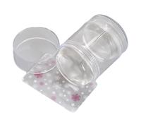 Silicone French Nails Art Stamper Set With Scrapers Round Visible Body Jelly Stamping For Nails Art Manicure Designs
