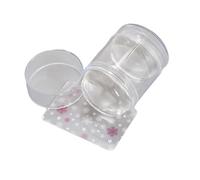 Silicone French Nails Art Stamper Set With Scrapers Round Visible Body Jelly Stamping For Nails Art Manicure Designs Art Stamper With Scraper