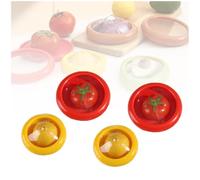 Silicone Fruit Storage Box, Silicone Fruit Storage Containers, Silicone Fruit and Vegetable Savers,Fresh Preservation Box,Container To Keep Fruit Fresh,Fresh Stretch Pod,Avocado Saver for Fridge (4B)