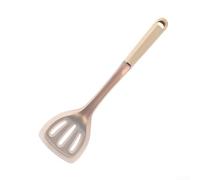 Silicone Frying Spatula with Stainless Steel Backbone, Engineered for Nonstick Cookware Use in For Egg Flipping and Pancake Turning (Pink slottedturner)