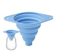 Silicone Funnel, Colla-psible Funnel, Durability Kitchen Large Wide Mouth, Silicone Funnels for Kitchen Use Filling Bottles, Daily Cooking, and Water Or Powder Transfer, Fold Flat for Space Saving