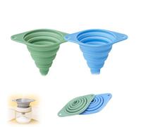 Silicone Funnel, Colla-psible Funnel,Small Funnels for Filling Bottles or Containers - 2Pcs Collapsible Funnels Set,for Kitchen, Oil, Liquid, Water Transfer