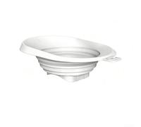 Silicone Funnel Leak Proof Deflector for Machine, Anti-Spill Guide for Smoothies and Protein Shakes, Dishwasher Safe, Green(White)