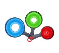 Silicone Funnel Set Wide-Mouth Narrow-Mouth Anti-Scald Collapsible Funnel for Kitchen Home