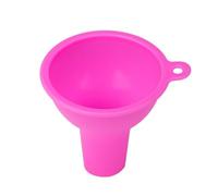 Silicone Funnel, Wide Mouth Filling Funnel for Pour Oil Flour Beans Jam Spice Kitchen Tool Filling Bottles Liquid Oil and Powder(pink)