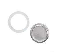 Silicone Gasket Seal for RING, Replacement Gasket Seal, Washer And Filters, For Coffee Espresso Moka, Stove Pot, Top Silicone Rubber(2 cup+sieve)