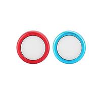 Silicone Gel Button Cap Protective Cover for Game Controller Joystick Metal Silicone Comfortable Fit Durable Red Blue Options 2PCS (1 blue 1 red)