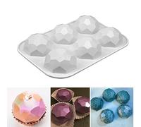 Silicone Gem Diamond Mousse Mold, Cake Fondant Chocolate Baking Mould Ice Cube Soap Making Molds Gemstone Dessert Jelly Candy Bakeware Tray Cupcake Decor