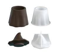 Silicone Ghost Candle Jar Mould, Jewelry Organizer Mould with Lid, Reusable for Resin Jars, Jam, Candles, Halloween Decorations, Jewelry Organizer