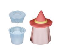 Silicone Ghost Candle Mold - 5.71 Inches Halloween Ghost Candle Mould | Reusable Mold for Candles Making, Resin, Plaster, Soap & Wax, Ghosts Hat Jar for Home Decor, Party Supplies