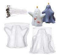Silicone Ghost Mould - 2 Pieces Resin Ghost, Plaster Artifacts for Table Decorations Party Haunted House Dinner