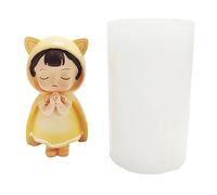 Silicone Girl Angel Baby Moulds Blessing Girl for Plaster Soaps Ice Cubes Soap