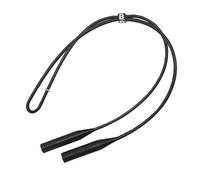 Silicone Glasses Strap - Silicone eyewear retainer, flexible eyeglasses strap, rubber glasses holder | Non-slip sunglasses strap for kids adults secure fit adjustable elastic black 21 inches