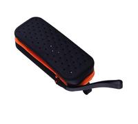 Silicone Goggle Case, Swimming Goggles Case with Drain Holes, Swim Goggles Case, Safety Glasses Case, Lanyard Attached Water Sport Accessories Organizer Portable Bag For Gym, Beach, Black, Refer to