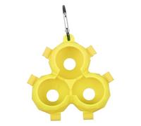 Silicone Golf Ball Cover, Golf Ball Holder Cover | Golf Ball Carrier Holder with Dangling Clip Buckle | Portable Golf Accessories, Golf Ball Protector Carrier for Golfers and Golf Enthusiasts, yellow