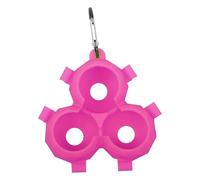 Silicone Golf Ball Holder, Silicone Golf Ball Cover, Golf Ball Bag with Dangling Clip Buckle, Portable Golf Accessories, Golf Ball Protector Carrier for Golfers and Golf Enthusiasts, purple, see