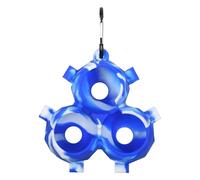 Silicone Golf Ball Holder, Silicone Golf Ball Cover - Soft Silicone Protective Cover - Portable Golf Accessories, Golf Ball Protector Carrier for Golfers and Golf Enthusiasts, White and blue