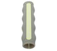 Silicone Grab bar Handle Cover with Glow Strip Olive Green | Nonslip dot surface, flexible elastic opening, extra thick sleeve, 17 x 4 cm for showers and bathrooms