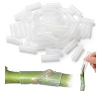 Silicone Grafting Sleeves, 100Pcs Grafting Tool Flexible Plant Tree Tubes for Fruit Trees and Bonsai, Promotes Survival Rate